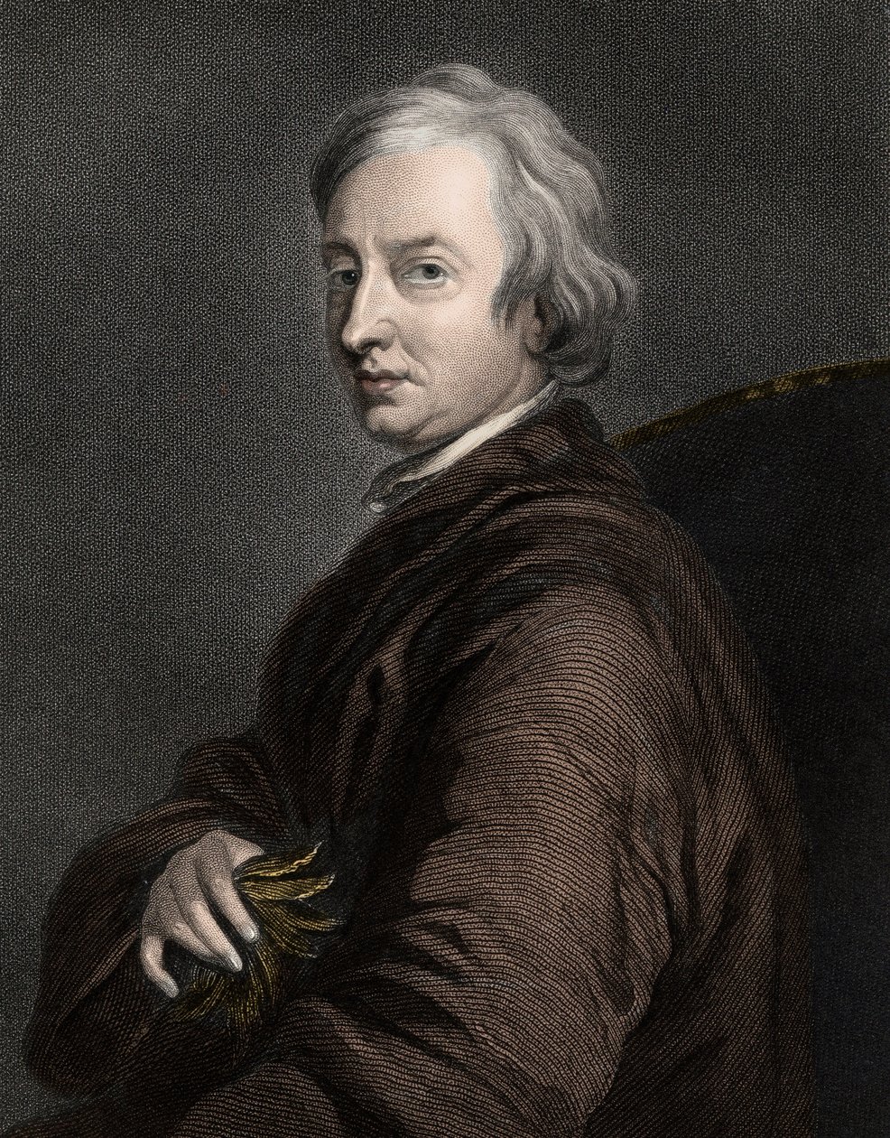 John Dryden 1631-1700 - incisione - XIX secolo da Unknown artist