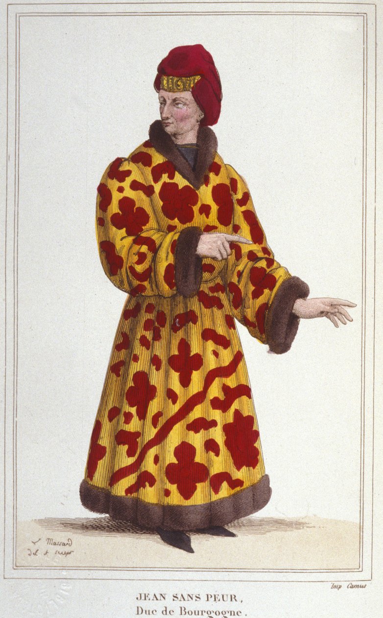 Giovanni Senza Paura (1371-1419), Duca di Borgogna (incisione 1830) da Unknown artist