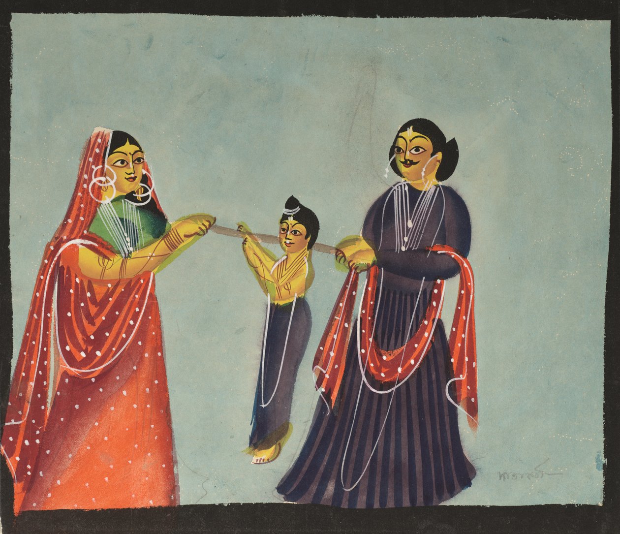 Dipinto di Kalighat da Unknown artist