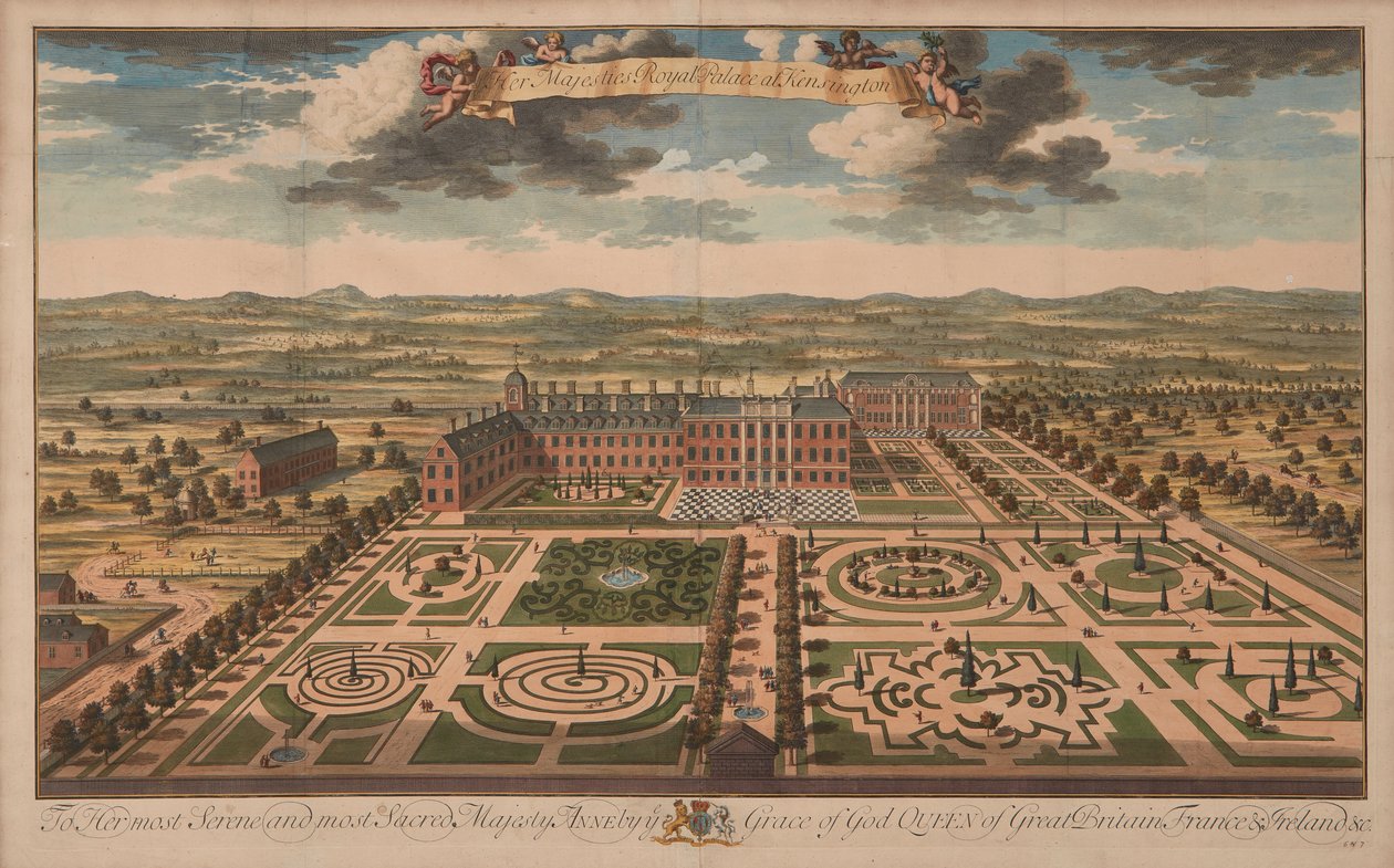 Palazzo Kensington, circa 1707-14 da Unknown artist