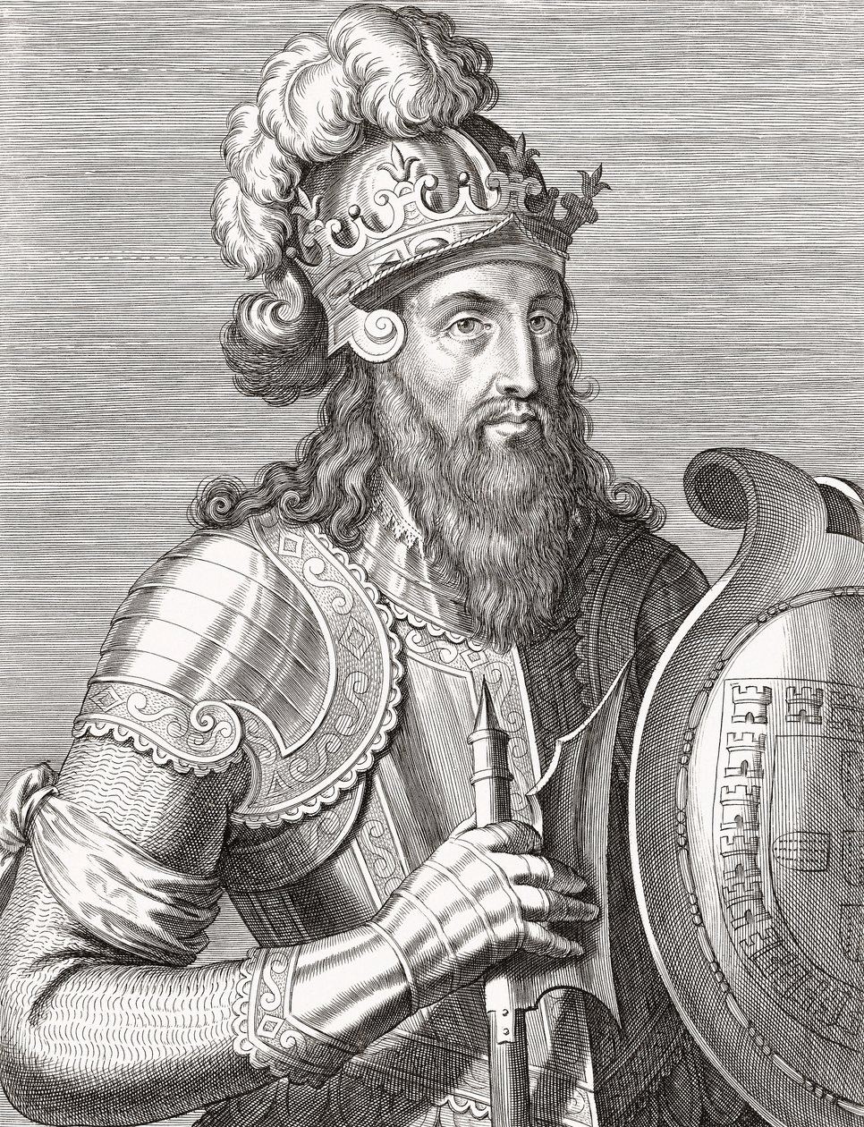Re Alfonso III del Portogallo. Ritratto. da Unknown artist
