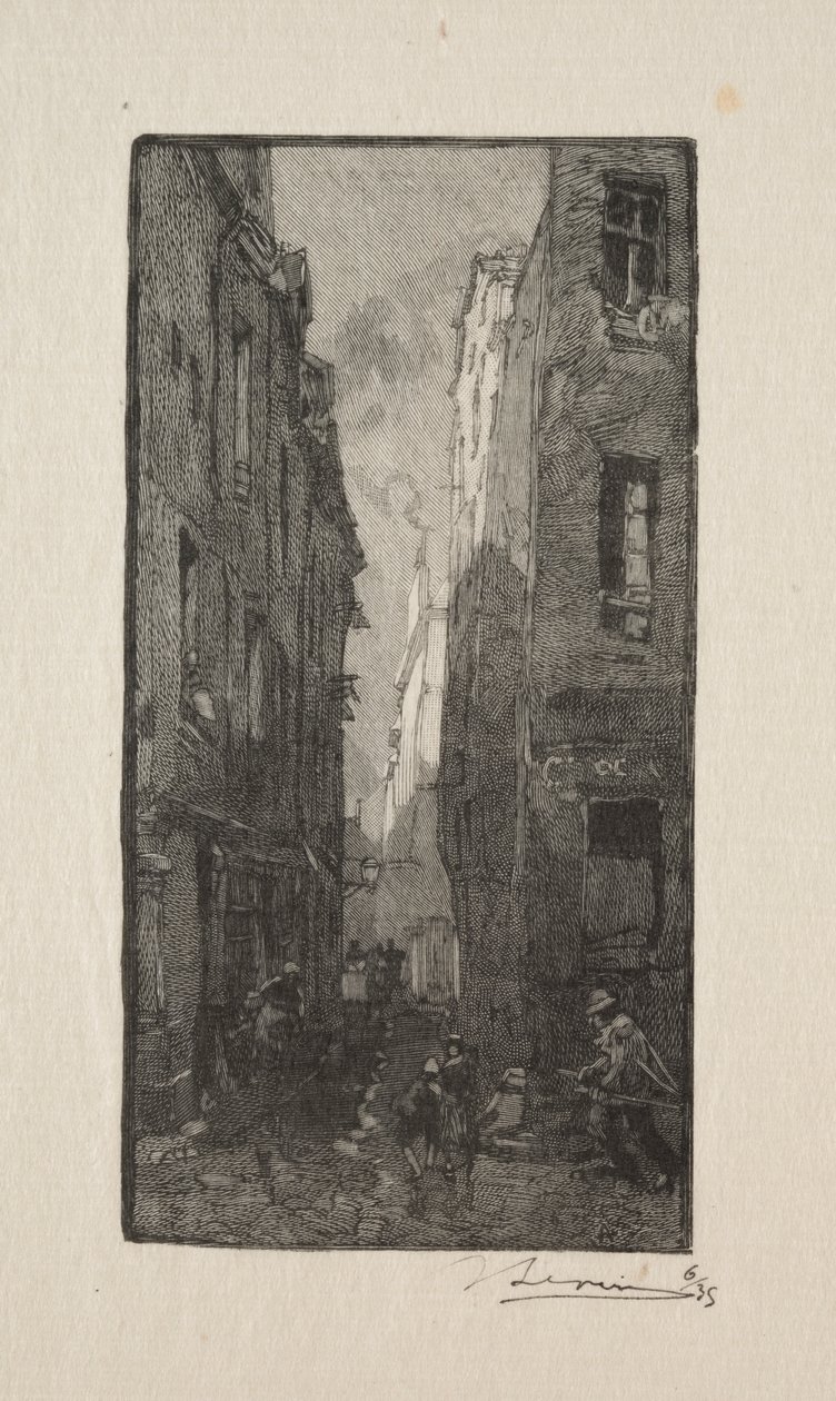 La Rue des Cordiers da Unknown artist