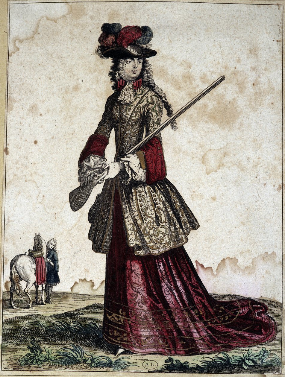 Signora nella caccia da Unknown artist