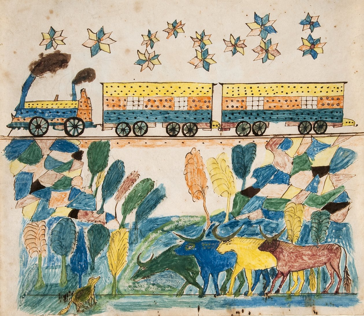 Paesaggio–Treno da Unknown artist