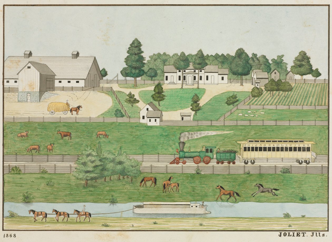 Paesaggio, Joliet, Illinois da Unknown artist