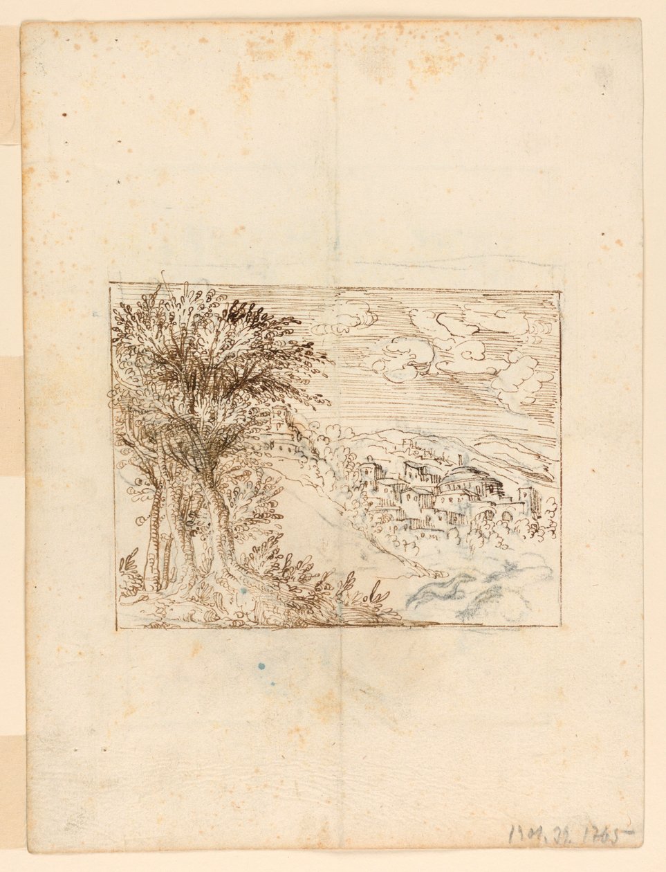 Paesaggio: verso: design grottesco da Unknown artist