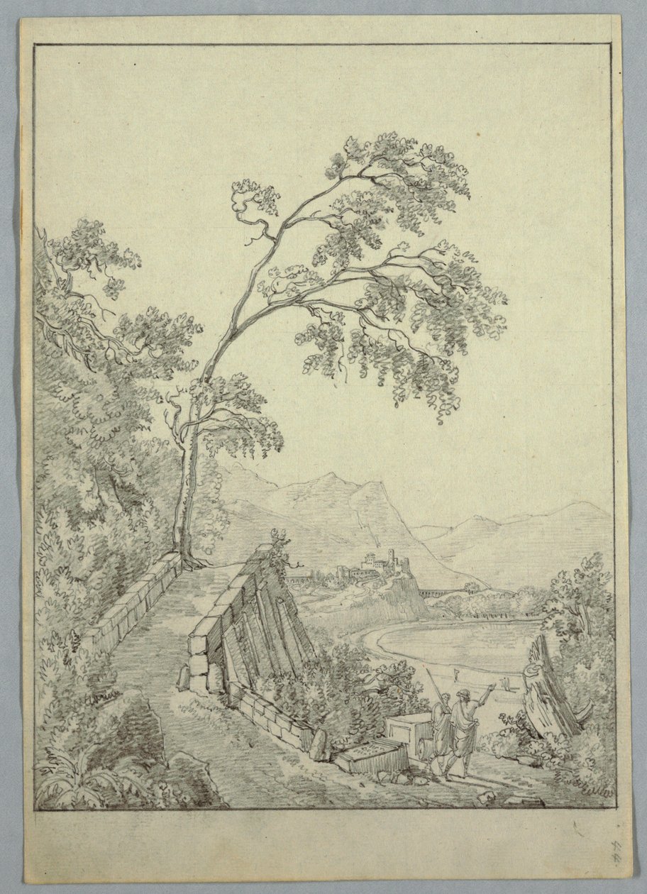 Paesaggio con figure classiche da Unknown artist