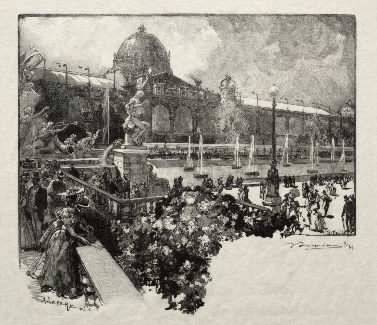 Il Palazzo delle Arti Liberali, Esterno da Unknown artist