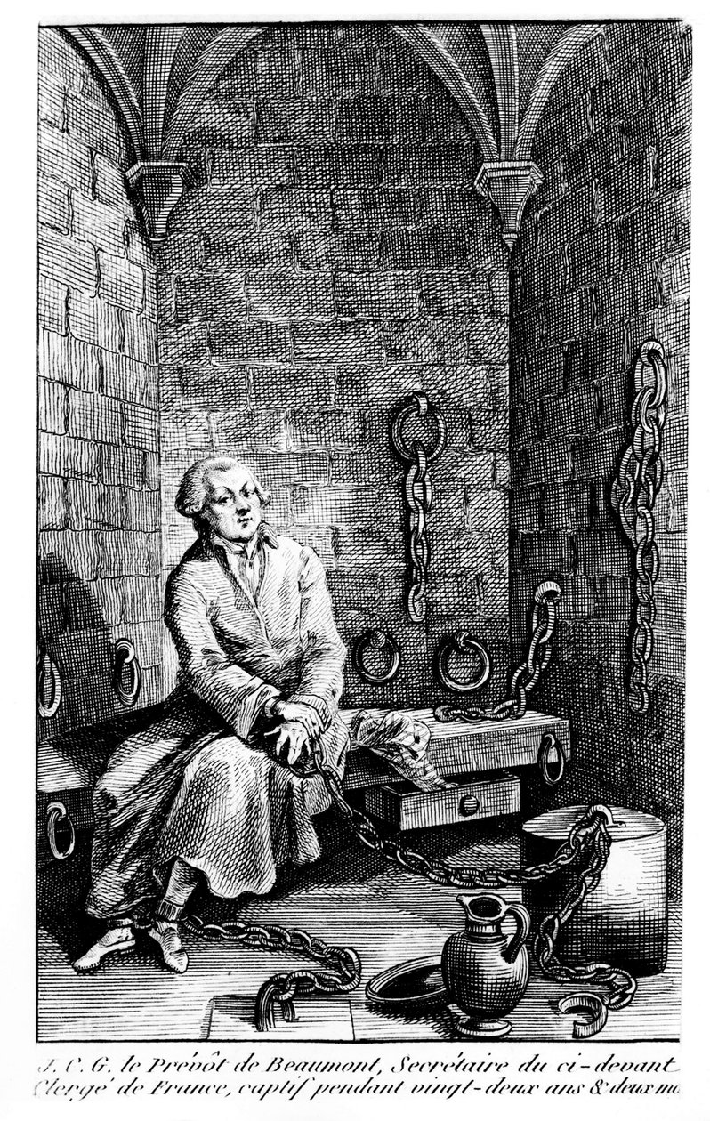 Le provost de Beaumont, segretario del clero di Francia, prigioniero per 22 anni alla Bastiglia - incisione anonima, Musée Carnavalet da Unknown artist