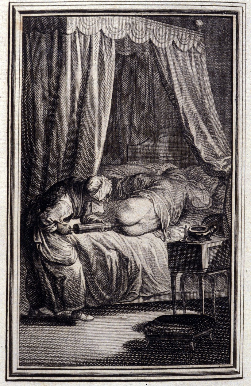 Le remede - in "Tales et nouvelles en vers" di Jean La Fontaine. 1762 da Unknown artist