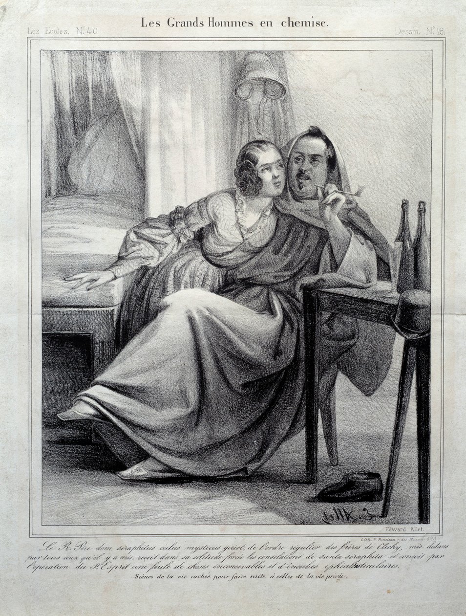 Les grands hommes en chemise da Unknown artist