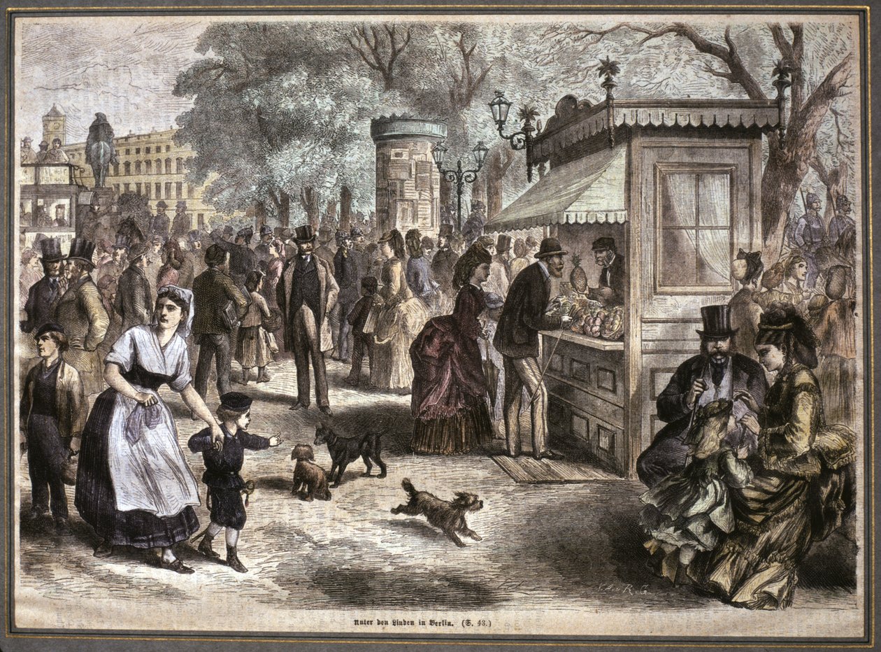 Vita a Berlino, seconda metà del XIX secolo da Unknown artist
