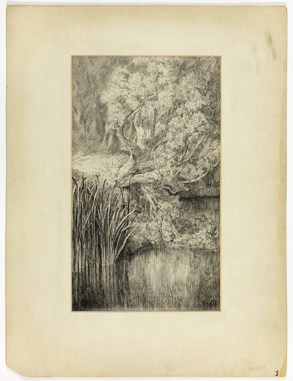 Piccolo stagno nel bosco da Unknown artist