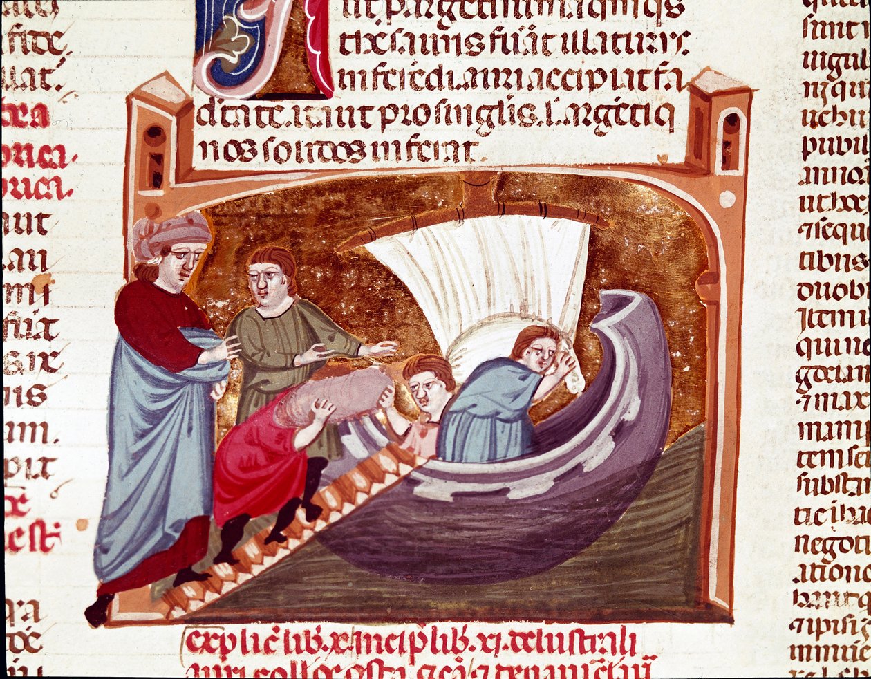 Caricamento di una nave al tempo dell