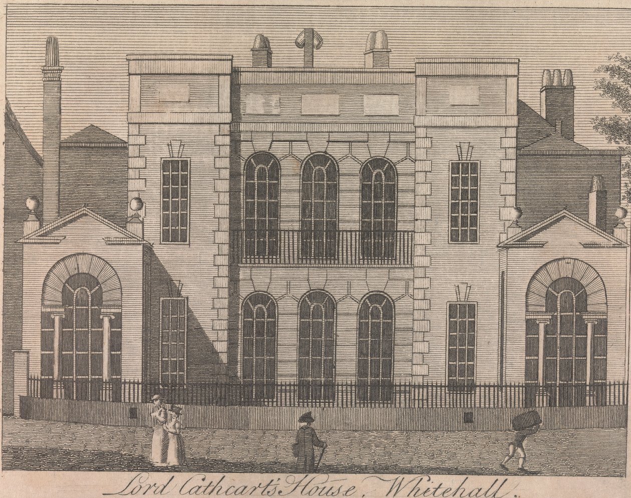 Casa di Lord Cathcart, Whitehall; pagina 58 (Volume Uno) da Unknown artist