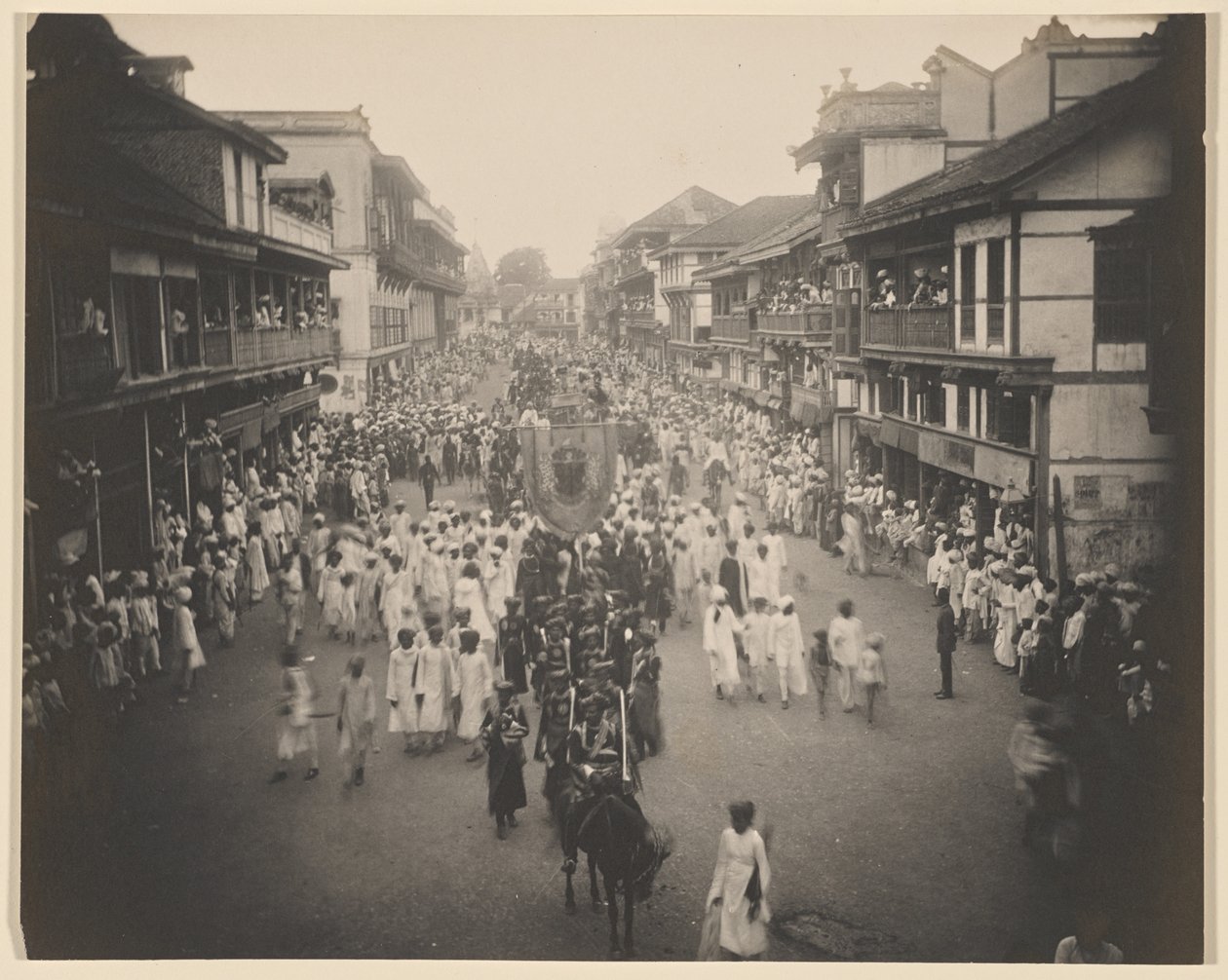 Processione di arrivo di Lord Tawhurst attraverso Lord Harris Road da Unknown artist