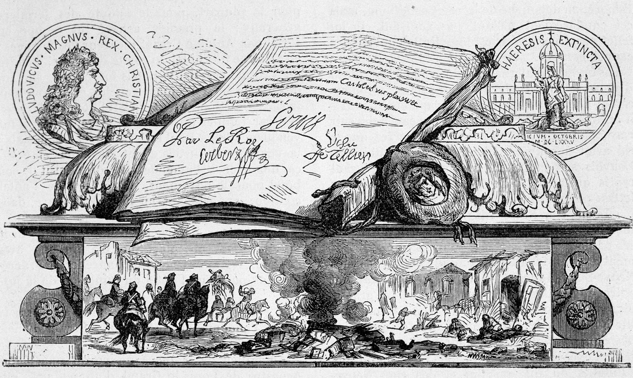 Luigi XIV firma la revoca dell