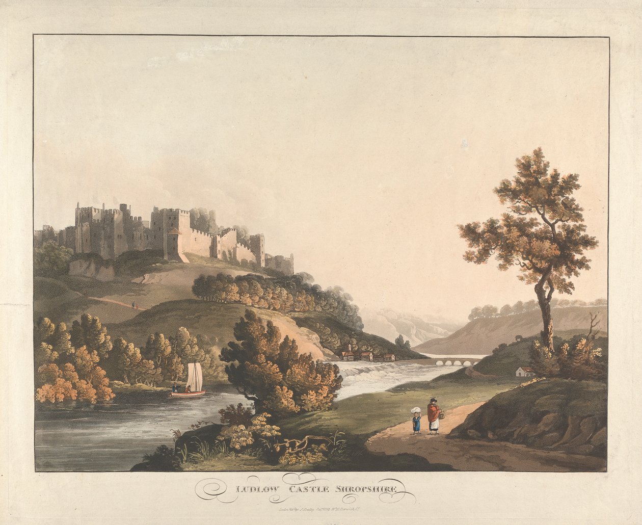 Castello di Ludlow, Shropshire da Unknown artist