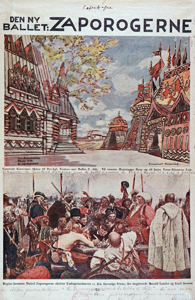 Teatro lirico: Gli Zaporoghi (Zaporogerne) - Opera Bibl. da Unknown artist