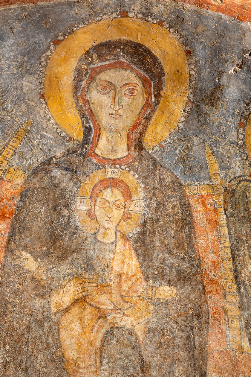 Madonna con Bambino tra gli arcangeli, particolare da Unknown artist