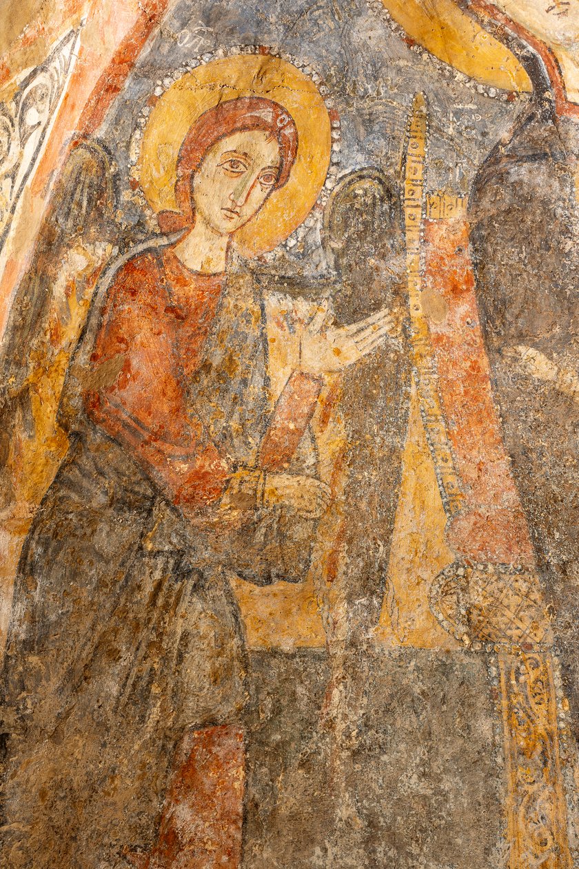 Madonna con Bambino tra gli arcangeli, particolare dell