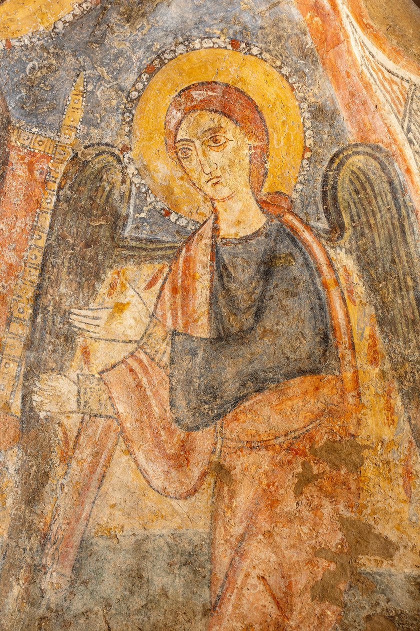 Madonna con Bambino tra gli arcangeli, particolare dell