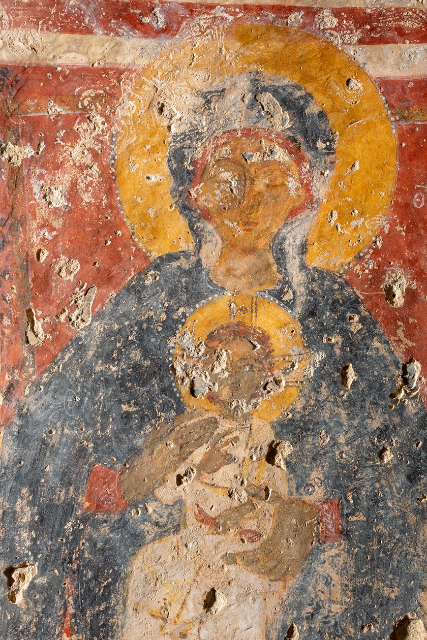 Madonna con Bambino tra gli arcangeli Michele e Gabriele da Unknown artist