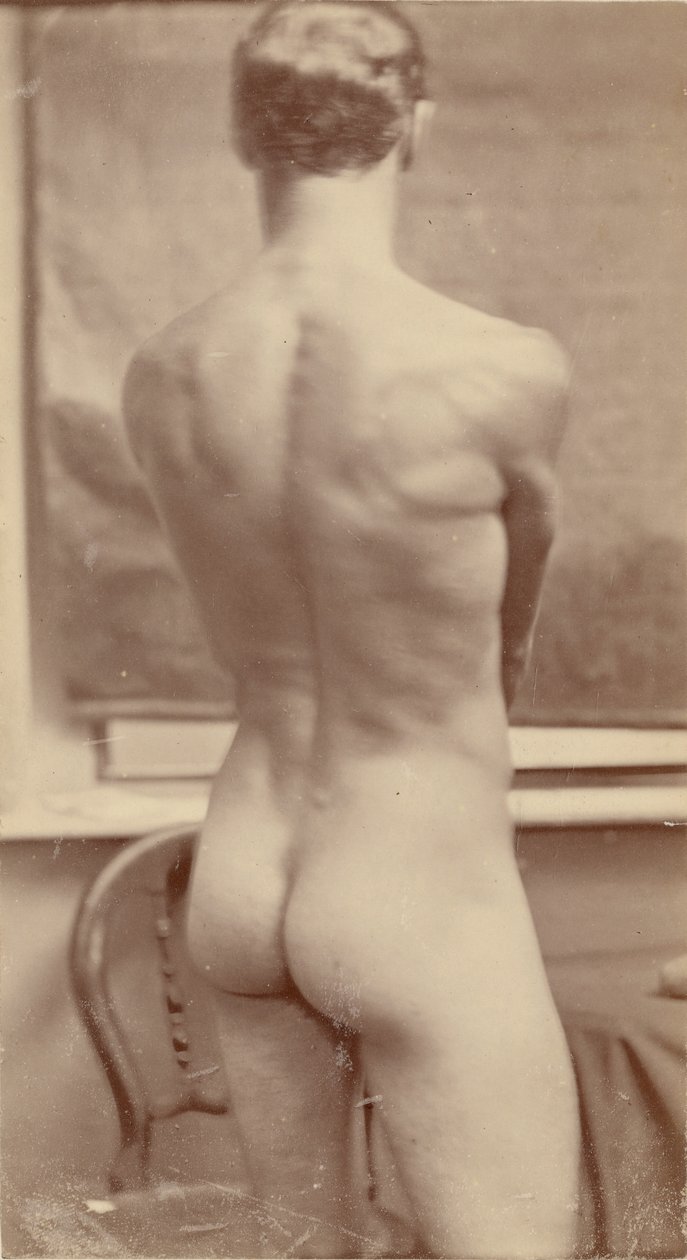 [Male nude study] da Unknown artist