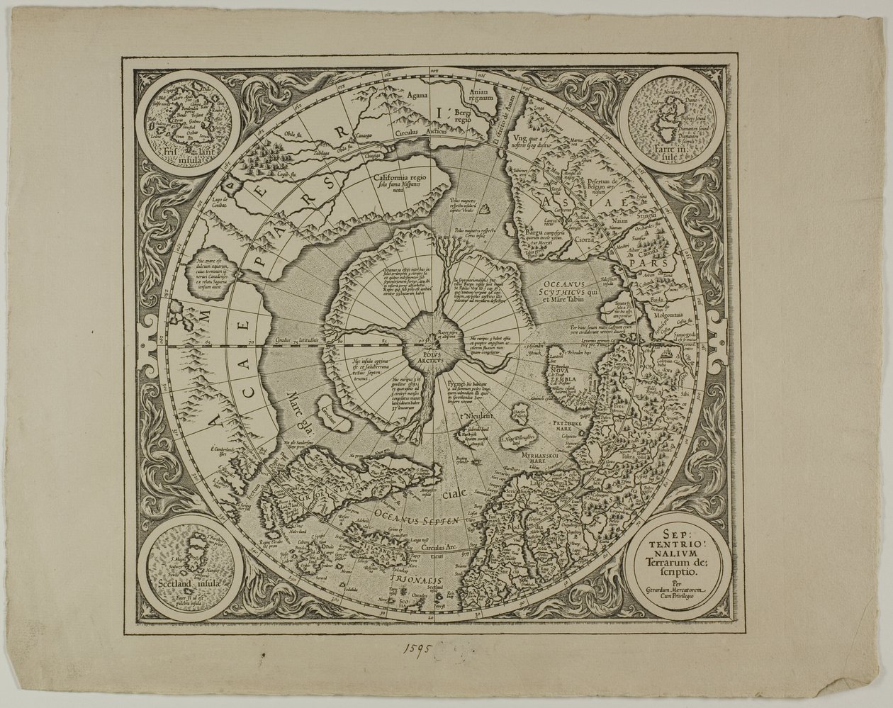 Mappa della proiezione di Mercatore da Unknown artist