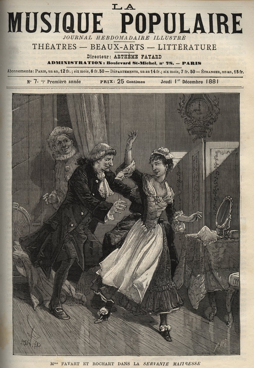 Marie Justine Benoite Duronceray, detta Madame Favart, e Rochart nella 