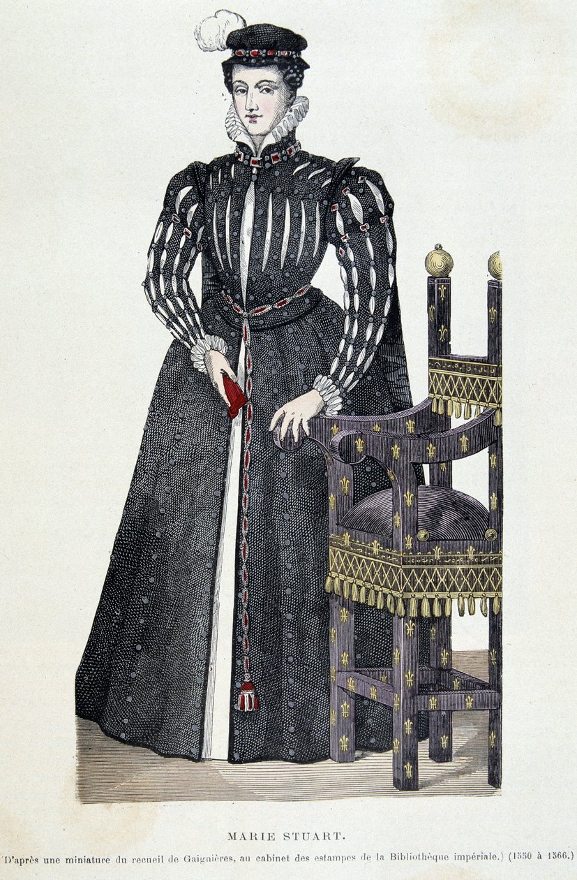 Maria Stuarda - incisione da Unknown artist