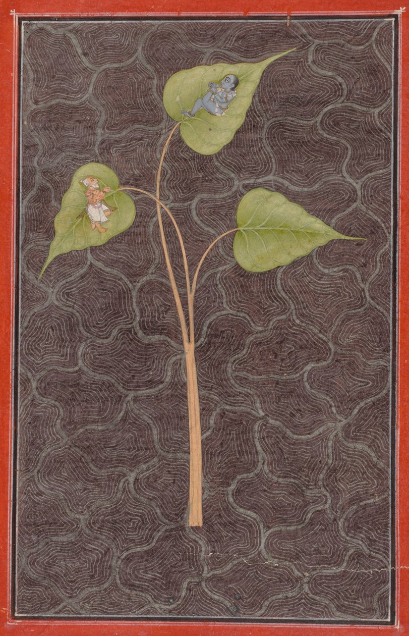 Markandeya che Guarda Krishna nell