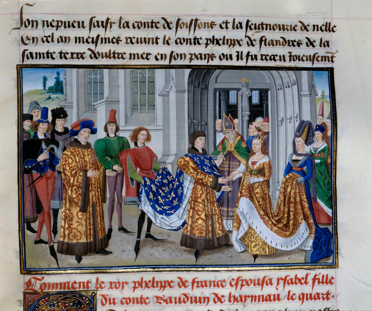 Matrimonio di Filippo Augusto e Isabella di Hainaut (28 aprile 1181) da Unknown artist
