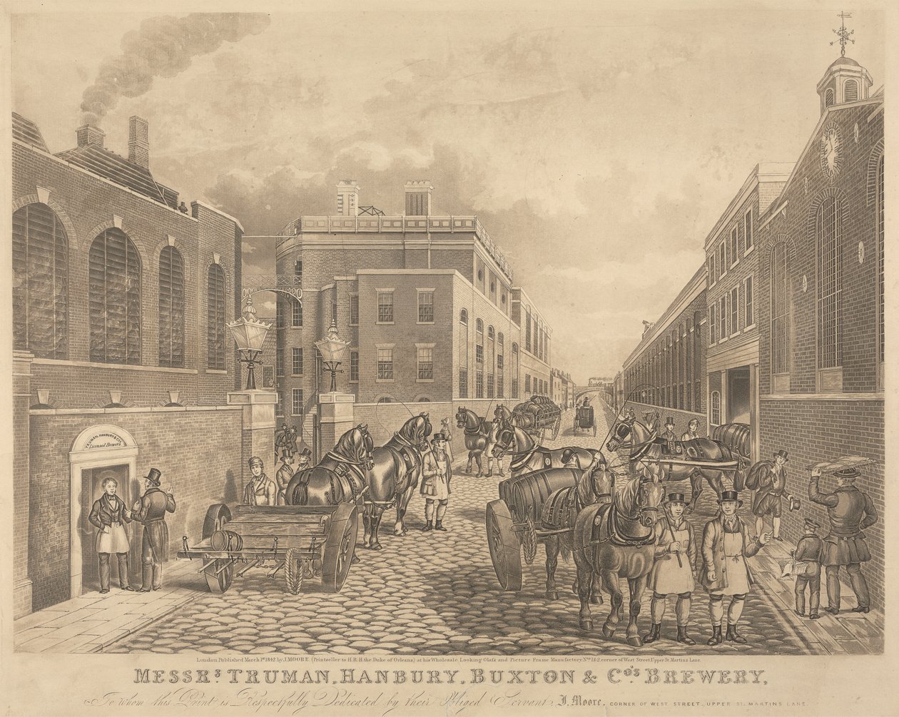 Birrificio di Messrs. Truman, Hanbury, Burton & Co. da Unknown artist