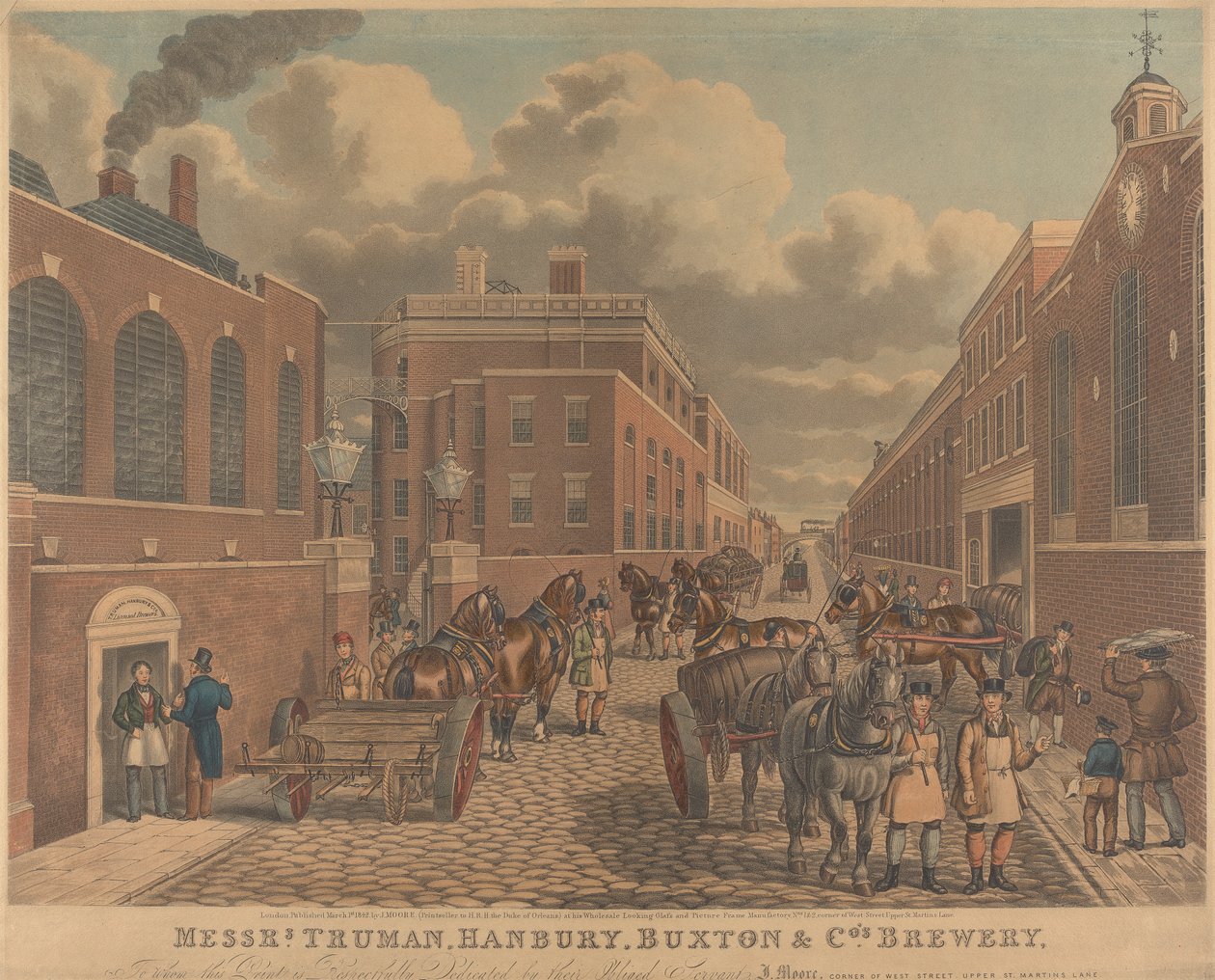 Birrificio di Messrs. Truman, Hanbury, Buxton & Co., Spitalfields da Unknown artist