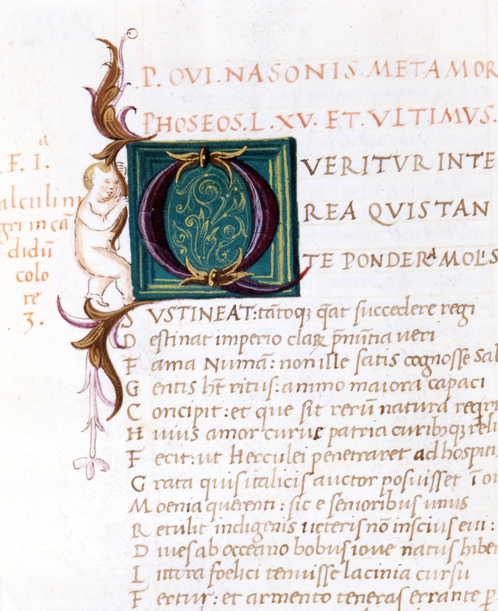 Metamorfosi di Ovidio. Manoscritto del XV secolo. Biblioteca Comunale di Rimini da Unknown artist