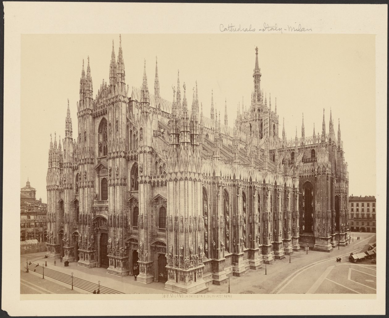 Milano, La Cattedrale dal Palazzo Reale da Unknown artist