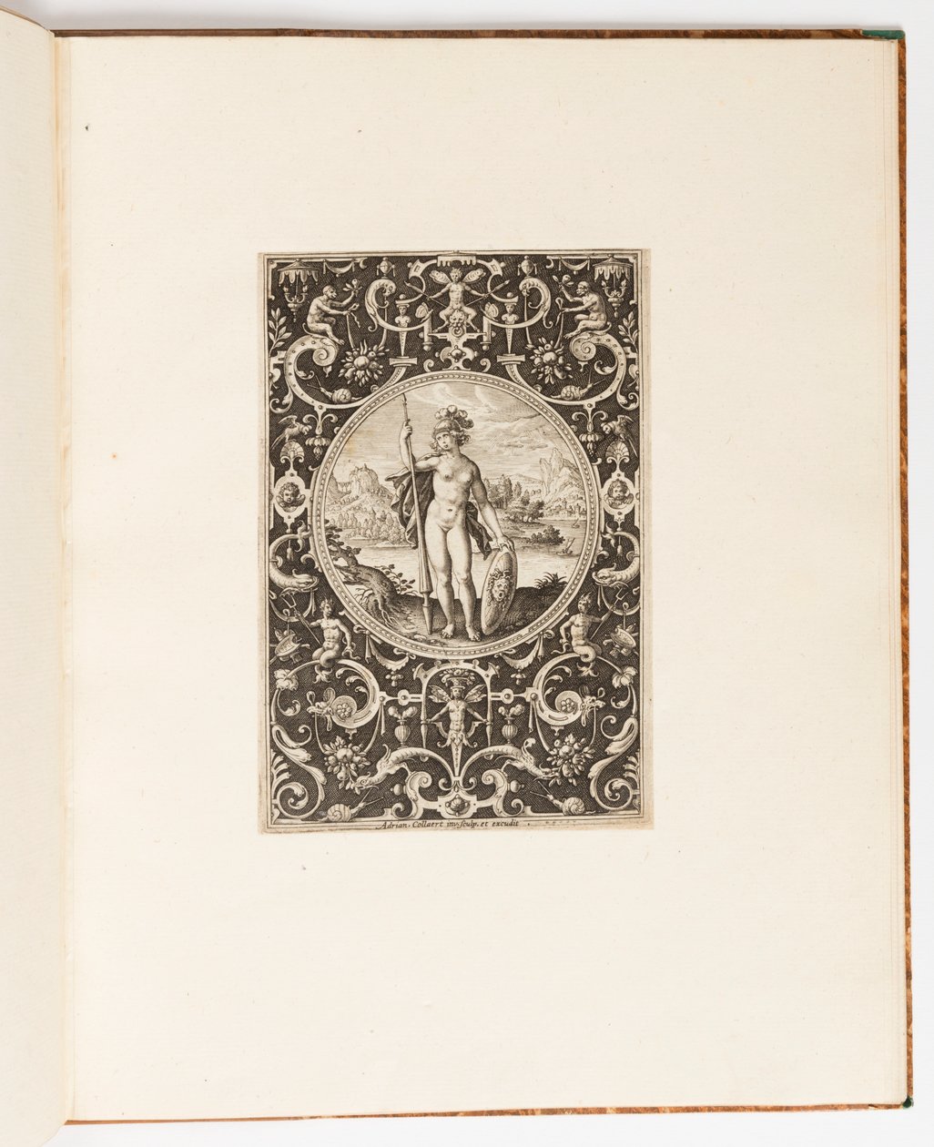 Minerva, tavola da una serie di 6 disegni ornamentali con il Giudizio di Paride da Unknown artist