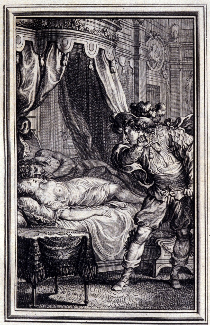 Monna Lisa - in "Racconti e novelle in versi" di Jean La Fontaine. 1762. da Unknown artist