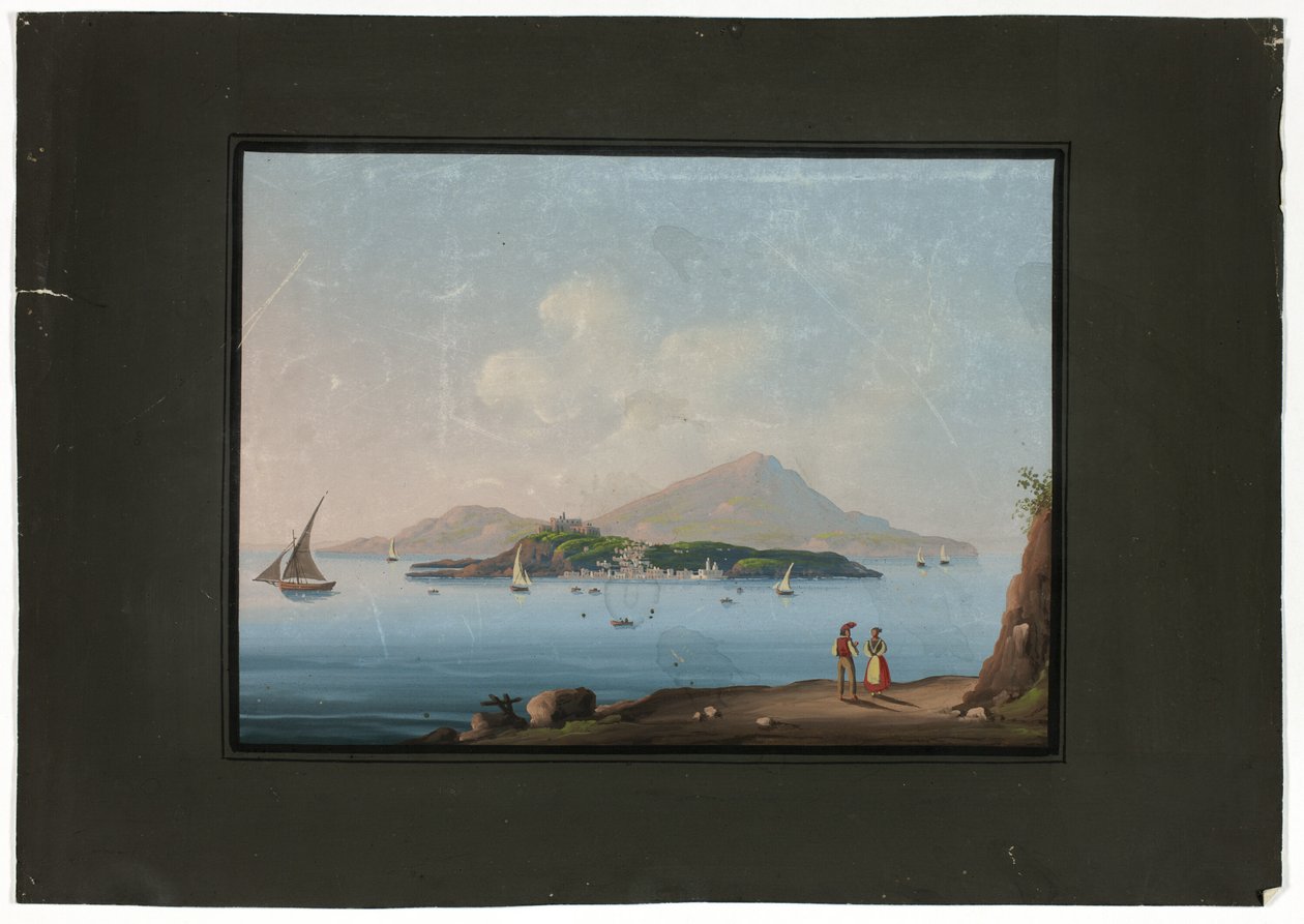 Napoli con il Vesuvio da Unknown artist