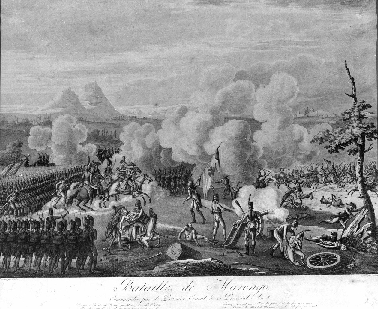 Guerra napoleonica: Battaglia di Marengo, 14 giugno da Unknown artist