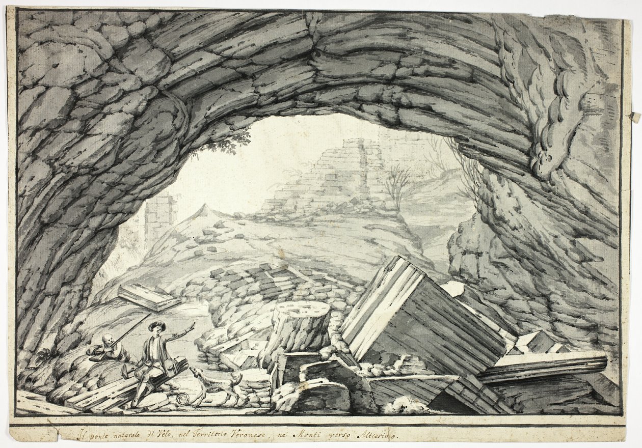 Ponte Naturale di Velo, nelle Colline Veronesi, vicino ad Altissimo da Unknown artist