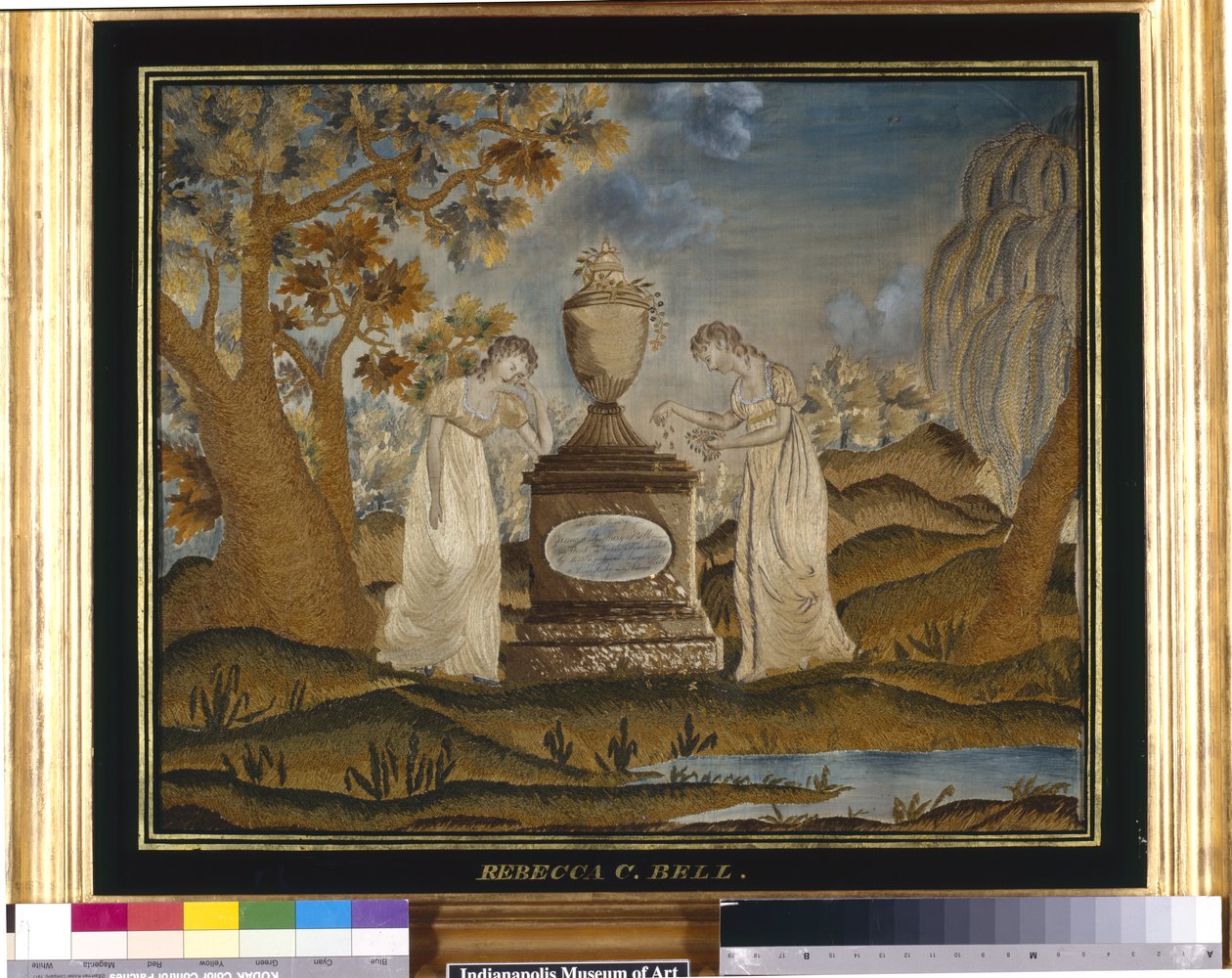 Quadro di Lutto Ricamato da Unknown artist