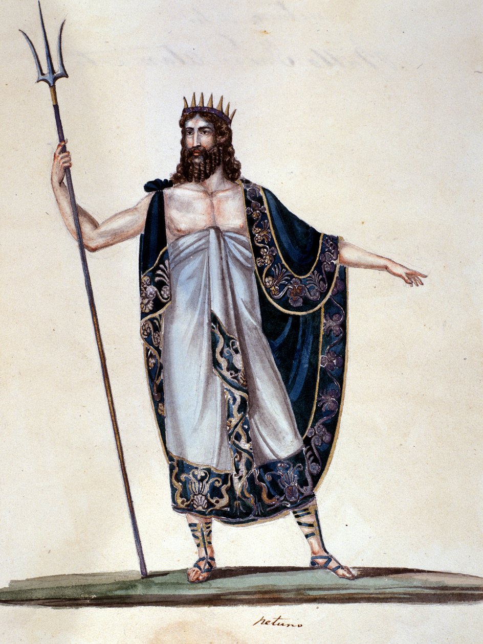 Nettuno - acquerello da Unknown artist