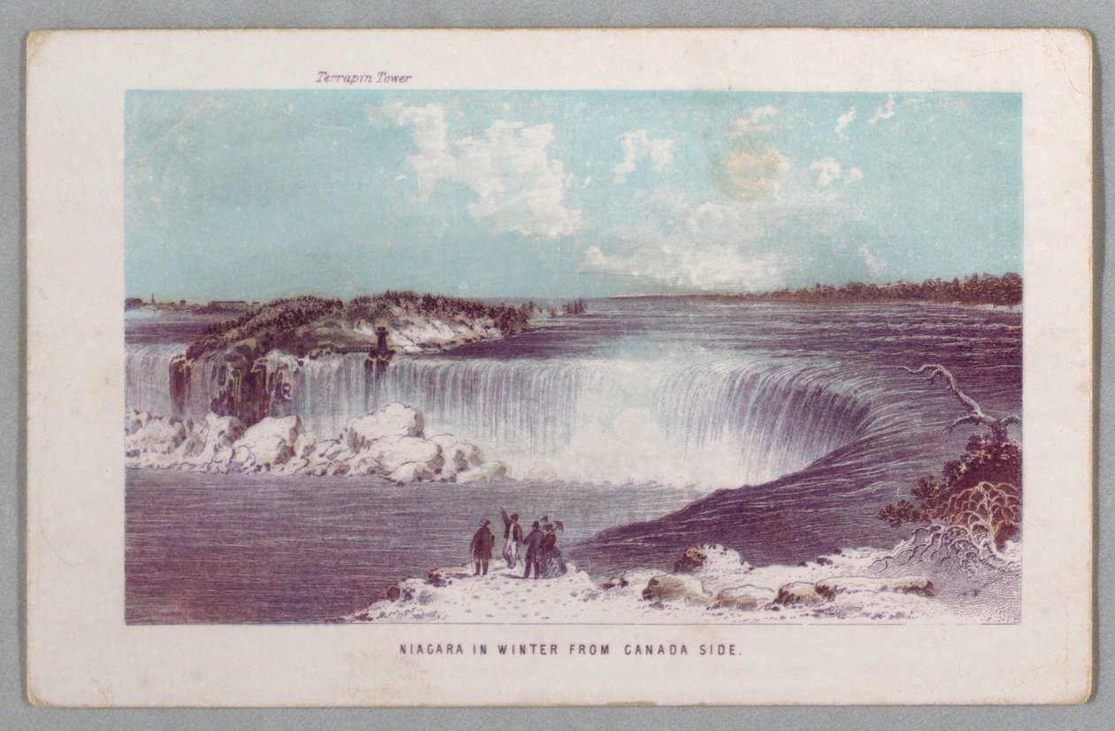 Niagara in inverno dal lato canadese da Le cascate del Niagara: una guida completa da Unknown artist