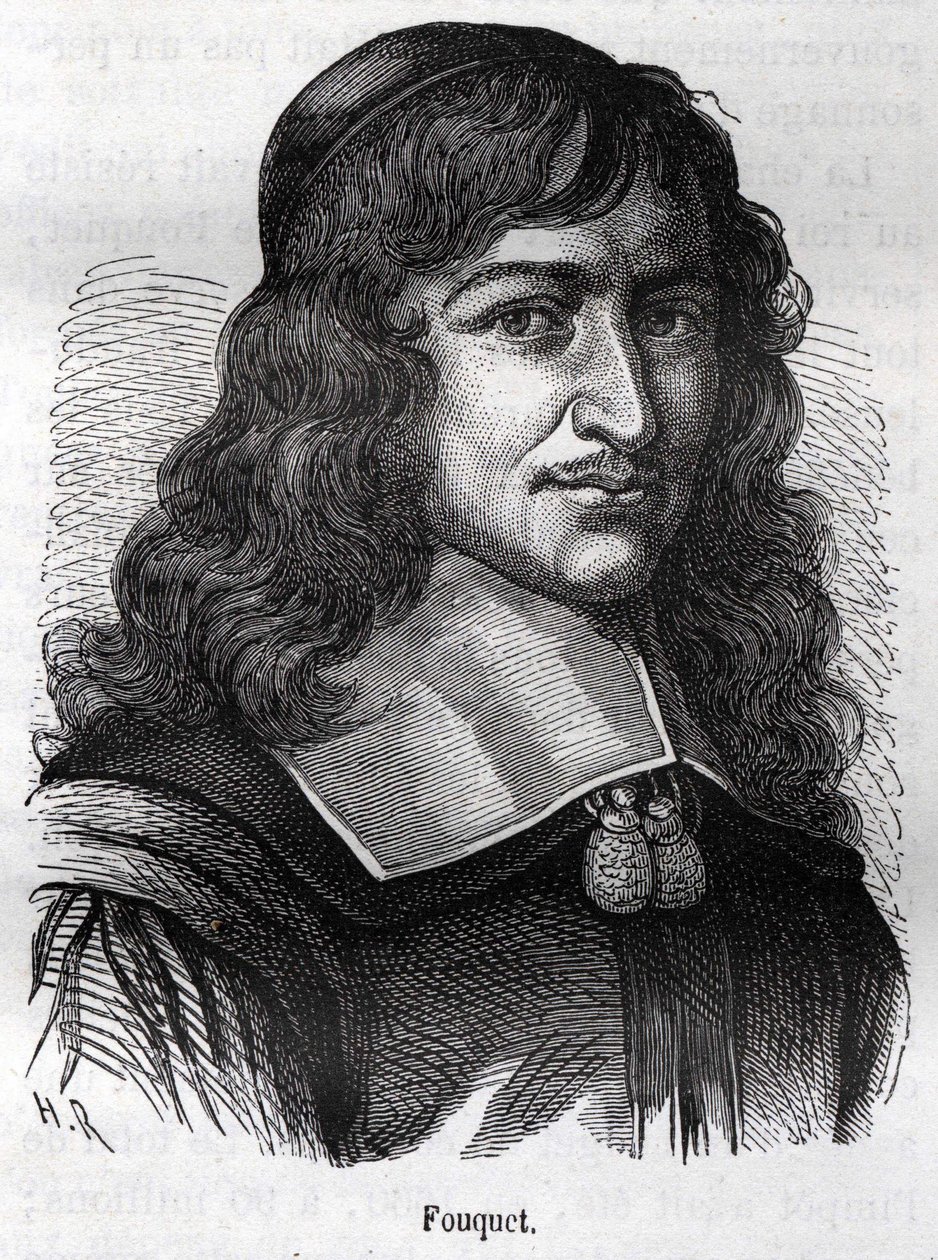 Nicolas Fouquet (1615 - 1680), statista francese. Incisione da “L