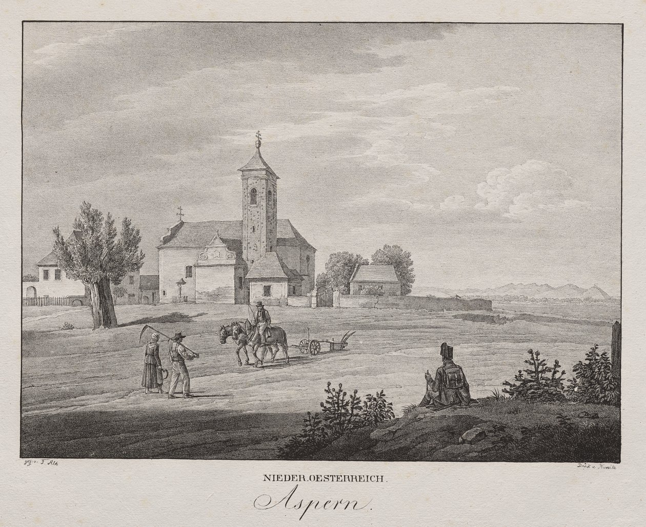 Bassa Austria, Aspern da Unknown artist