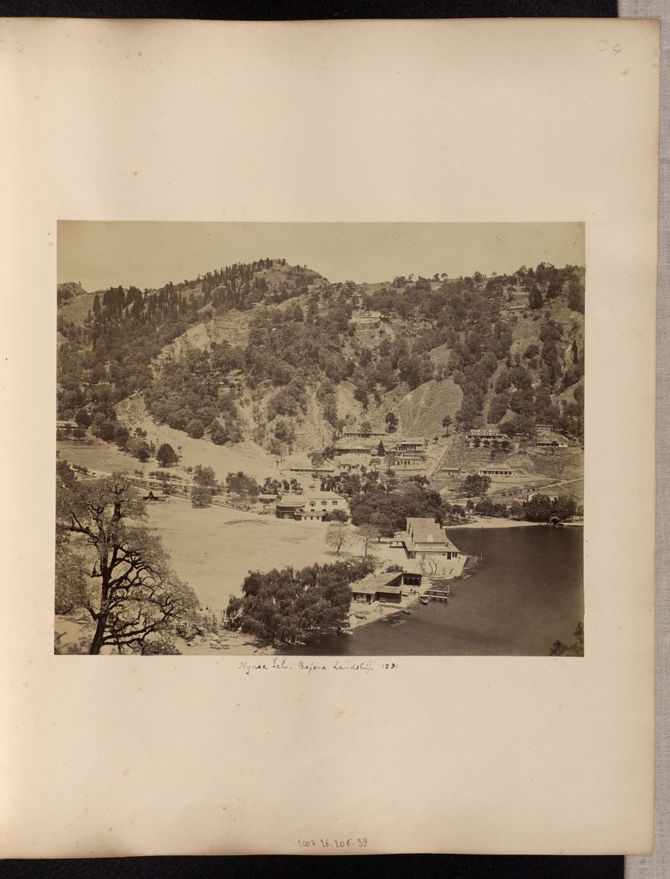Nynee Tal, prima della frana, 1881 da Unknown artist