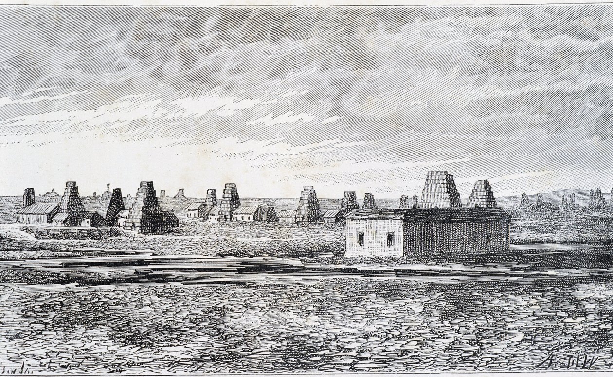 Pozzi petroliferi, Baku, Caucaso (Nobel) da Unknown artist