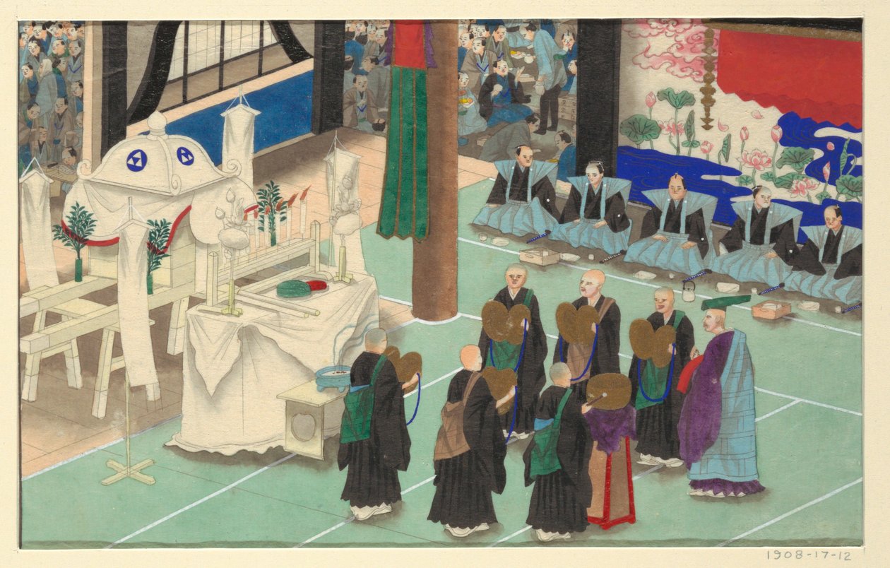 Una delle Sedici Scene della Morte e Sepoltura di un Uomo da Unknown artist